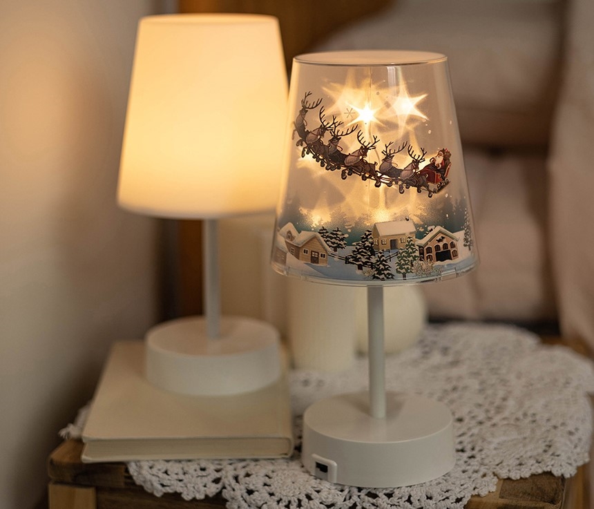 특이한무드등 테이블스탠드 취침등 크리스마스 전등 조명  모던 미니 인테리어 산타